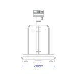 باسکول پرینتردار محک 300 کیلوگرم استیل - Image 4
