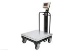 باسکول 300 کیلوگرم نمایشگر ثابت -چرخدار سینی استیل - Image 2