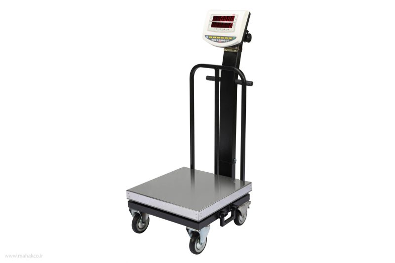 باسکول 200 کیلوگرم -سینی استیل چرخدار - تصویر 1
